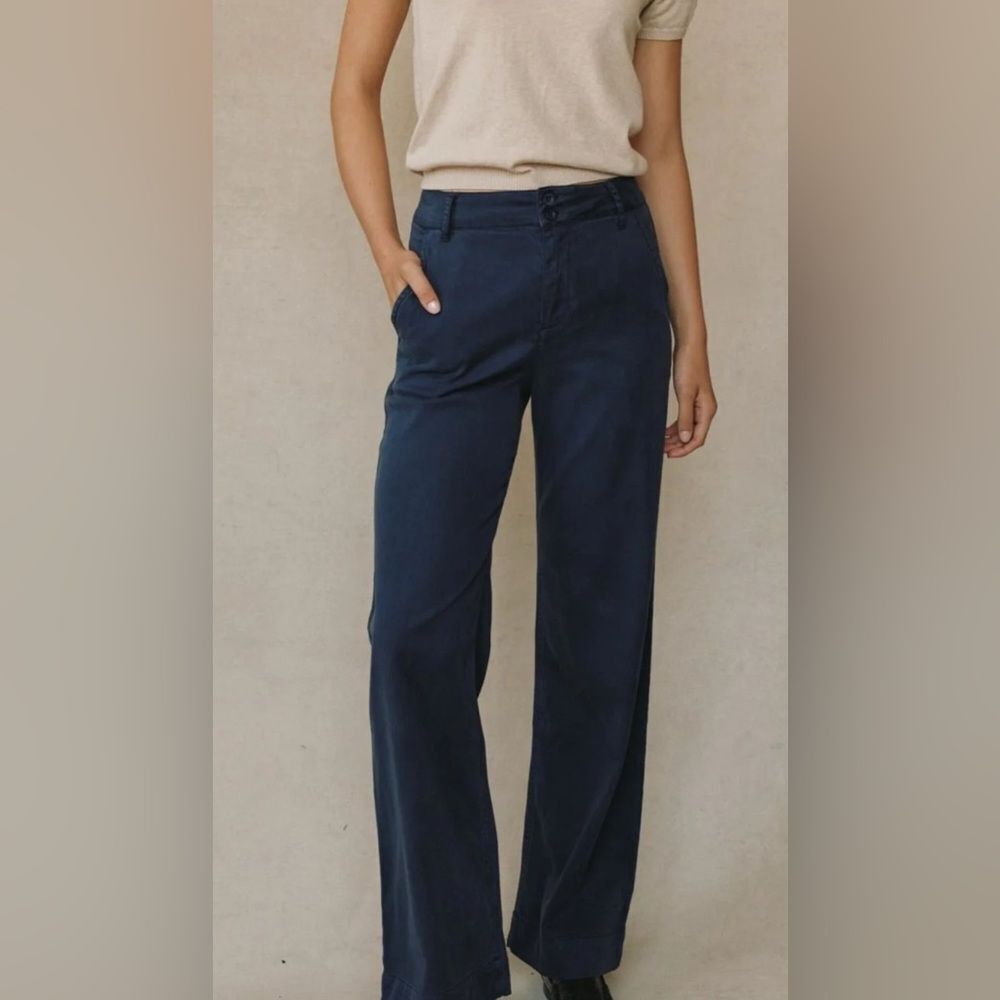 Bella Dahl Sydney Wide Leg Pant Navy Size 12 NWT STITCH FIX